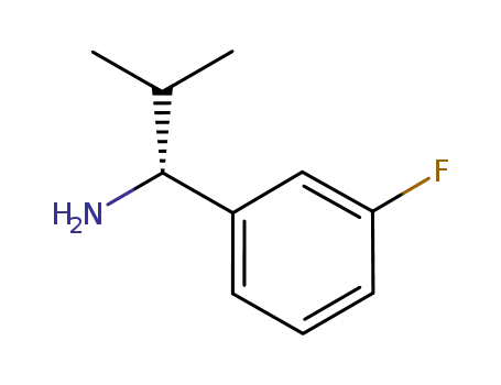 Molecular Structure of 473733-18-5 ((1R)-1-(3-fluorophenyl)-2-methylpropylamine)