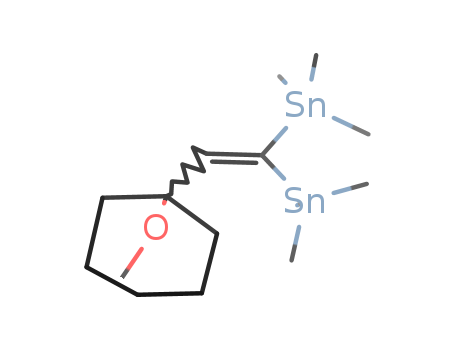 Molecular Structure of 103670-89-9 (Stannane, [(1-methoxycyclohexyl)ethenylidene]bis[trimethyl-)