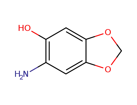 Molecular Structure of 7235-53-2 (1,3-Benzodioxol-5-ol,  6-amino-)