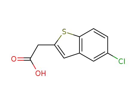 Molecular Structure of 23799-65-7 (Benzo[b]thiophene-2-acetic acid, 5-chloro-)