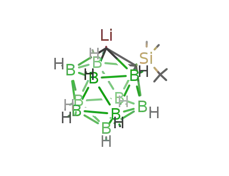 Molecular Structure of 361544-93-6 (1-lithio-2-tert-butyldimethylsilyl-1,2-dicarba-closo-dodecaborane<sup>(12)</sup>)