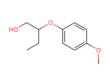 Molecular Structure of 106815-73-0 (1-Butanol, 2-(4-methoxyphenoxy)-)