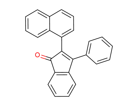 Molecular Structure of 13304-56-8 (1H-Inden-1-one, 2-(1-naphthalenyl)-3-phenyl-)