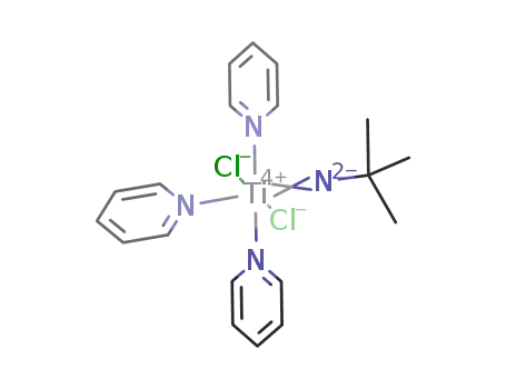 Molecular Structure of 172481-11-7 (trans,mer-[Ti(t-butylimide)Cl<sub>2</sub>(pyridine)3])