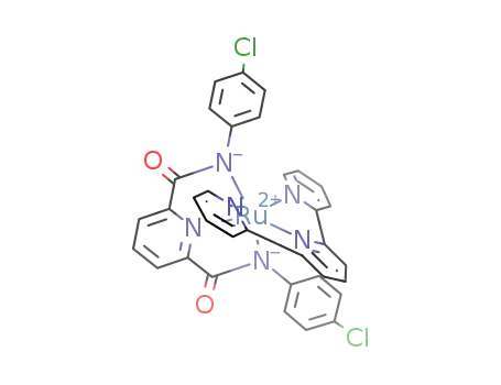 Molecular Structure of 1007838-85-8 (Ru(N,N'-bis(4'-chlorophenyl)pyridine-2,6-dicarboxamide)(2,2',2''-terpyridine))