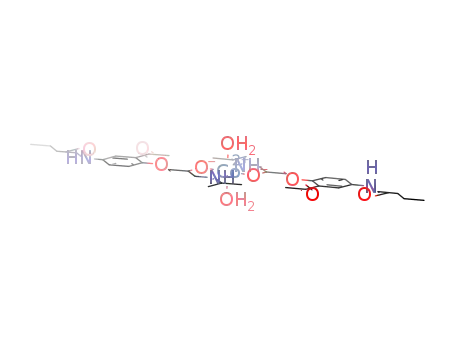 Molecular Structure of 796073-38-6 ([Co(N-[3-acetyl-4-[2-hydroxy-3-[(1-methylethyl)amino]propoxy]phenyl]butanamide(-1H))2(H<sub>2</sub>O)2])