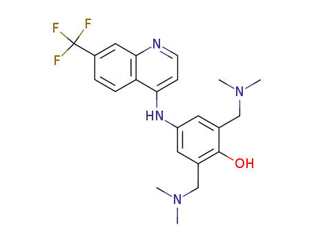 Phenol,
2,6-bis[(dimethylamino)methyl]-4-[[7-(trifluoromethyl)-4-quinolinyl]amino]
-