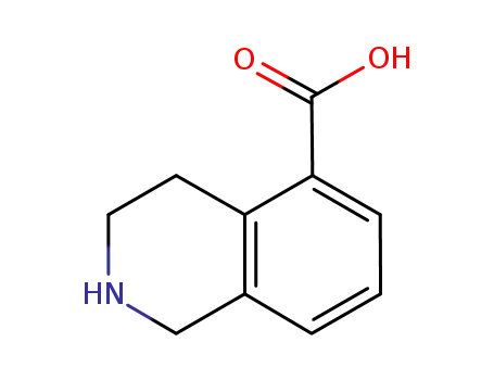 Molecular Structure of 1044764-16-0 (1,2,3,4-Tetrahydro-isoquinoline-5-carboxylic acid)