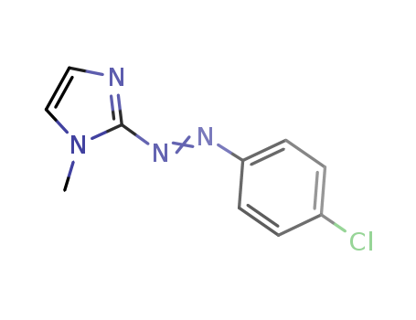 Molecular Structure of 198347-68-1 (1H-Imidazole, 2-[(4-chlorophenyl)azo]-1-methyl-)