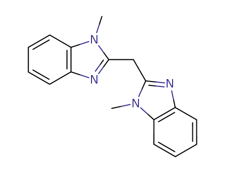 Molecular Structure of 55514-10-8 (Bis(1-methylbenzimidazol-2-yl)methane)