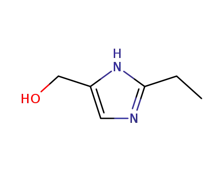 Molecular Structure of 72993-43-2 ((2-Ethyl-1H-iMidazol-5-yl)Methanol)