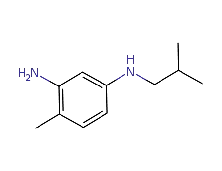 Molecular Structure of 1020084-54-1 (N<sub>1</sub>-isobutyl-4-methylbenzene-1,3-diamine)