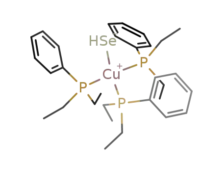 Molecular Structure of 935681-92-8 ((diethyl(phenyl)phosphine)3CuSeH)