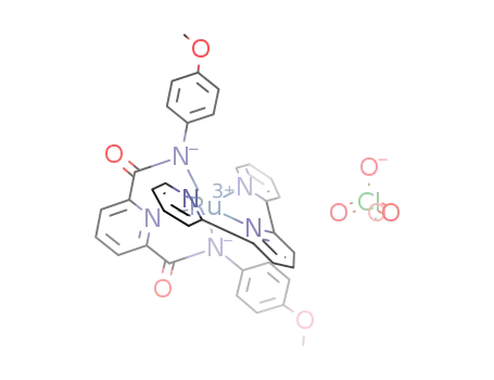 Molecular Structure of 1007838-91-6 ([Ru(2,6-(4-CH<sub>3</sub>OC<sub>6</sub>H<sub>4</sub>NCO)2C<sub>5</sub>H<sub>3</sub>N)(2,2',2''-terpyridine)]ClO<sub>4</sub>)