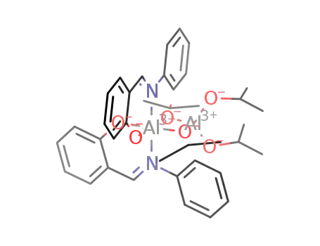 Molecular Structure of 443286-95-1 (bis(N-phenylsalicylideneiminato)aluminium(III)di(μ-isopropoxo)di(isopropoxo) aluminium(III))