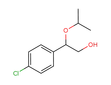 Molecular Structure of 827321-65-3 (Benzeneethanol, 4-chloro-b-(1-methylethoxy)-)