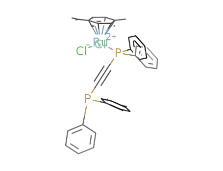 Molecular Structure of 913821-47-3 ([(η6-p-cymeme)RuCl2(η1-PPh2CCPPh2)])