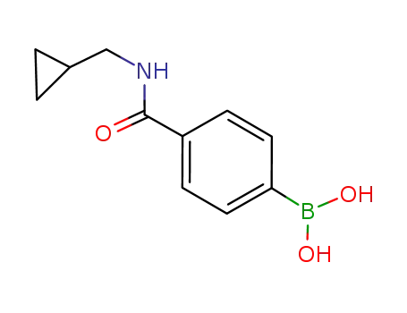 Molecular Structure of 515140-26-8 (4-(Cyclopropylaminocarbonyl)phenylboronic acid)