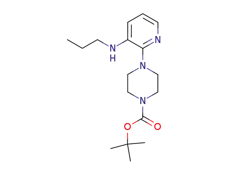Molecular Structure of 147539-20-6 (1-((1,1-DIMETHYLETHOXY)CARBONYL)-4-(3-(PROPYLAMINO)-2-PYRIDYL)-PIPERAZINE)