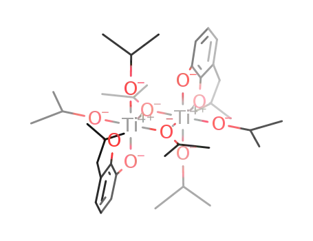 Molecular Structure of 928764-19-6 (di[titanium(IV)(triisopropoxo)(2,3-dihydro-2,2-dimethyl-benzofuranoxo)])