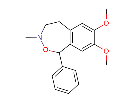 Molecular Structure of 74675-33-5 (7,8-dimethoxy-3-methyl-1-phenyl-1,3,4,5-tetrahydro-2,3-benzoxazepine)