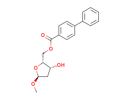 METHYL-2-DEOXY-5-O-(4-PHENYLBENZOYL)-ALPHA-D-THREO-PENTOFURANOSIDE