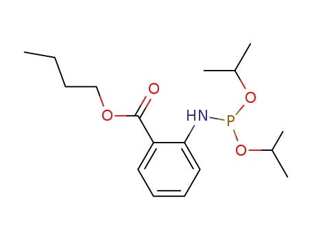 Molecular Structure of 82754-08-3 (2-(Diisopropoxy-phosphanylamino)-benzoic acid butyl ester)