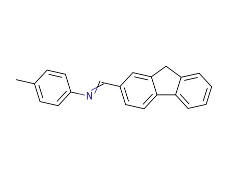 Molecular Structure of 75783-87-8 (Benzenamine, N-(9H-fluoren-2-ylmethylene)-4-methyl-)