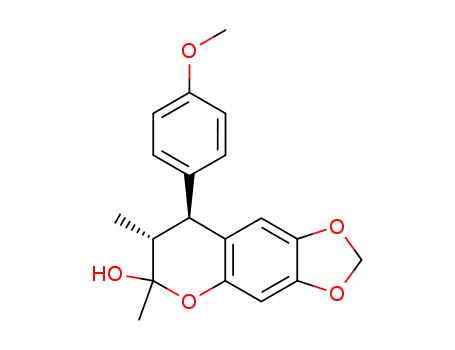 116385-26-3,8-(4-methoxyphenyl)-6,7-dimethyl-7,8-dihydro-6H-[1,3]dioxolo[4,5-g]chromen-6-ol,NSC 382989