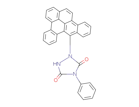 Molecular Structure of 55425-09-7 (1-naphtho[1,2,3,4-<i>def</i>]chrysen-8-yl-4-phenyl-[1,2,4]triazolidine-3,5-dione)