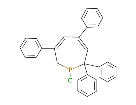 Molecular Structure of 110798-32-8 (1H-Phosphepin, 1-chloro-2,7-dihydro-2,2,4,6-tetraphenyl-)