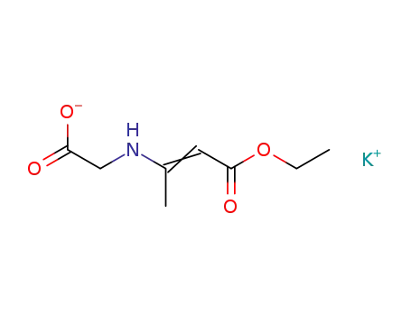 Molecular Structure of 32085-79-3 (potassium α-methyl-β-ethoxycarbonylethenylaminoacetate)