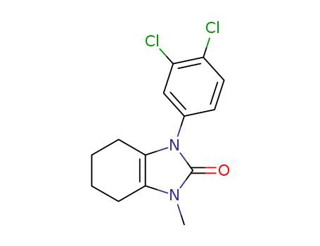 Molecular Structure of 90713-89-6 (2H-Benzimidazol-2-one,
1-(3,4-dichlorophenyl)-1,3,4,5,6,7-hexahydro-3-methyl-)
