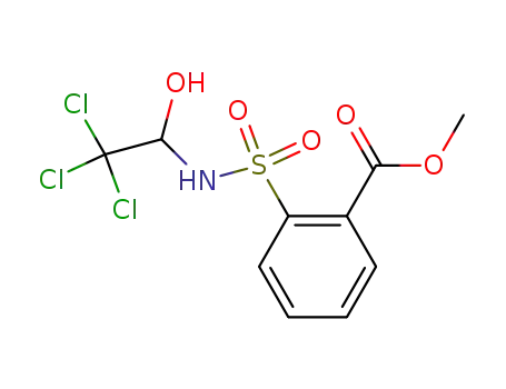 2-<N-(2,2,2-Trichlor-1-hydroxyethyl)aminosulfonyl>benzoesaeuremethylester