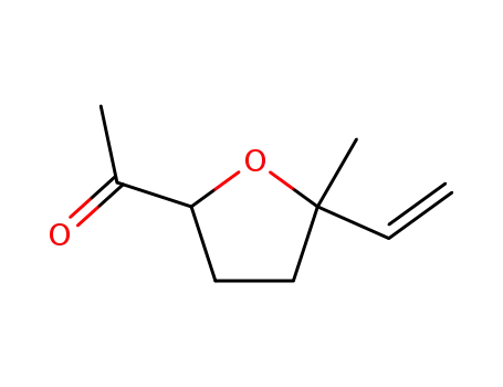 Molecular Structure of 147331-99-5 (Ethanone, 1-(5-ethenyltetrahydro-5-methyl-2-furanyl)- (9CI))