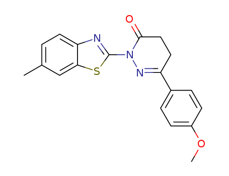 112518-02-2,6-(4-methoxyphenyl)-2-(6-methyl-1,3-benzothiazol-2-yl)-4,5-dihydropyridazin-3(2H)-one,