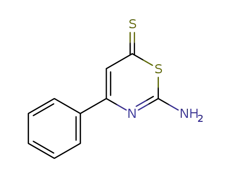 Molecular Structure of 52039-28-8 (6H-1,3-Thiazine-6-thione, 2-amino-4-phenyl-)