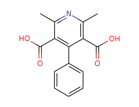 Molecular Structure of 4446-60-0 (2,6-dimethyl-4-phenylpyridine-3,5-dicarboxylic acid)