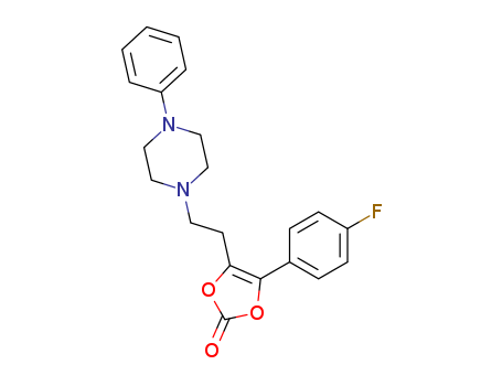 4-(4-fluorophenyl)-5-[2-(4-phenylpiperazin-1-yl)ethyl]-1,3-dioxol-2-one