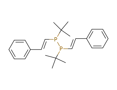 Diphosphine, 1,2-bis(1,1-dimethylethyl)-1,2-bis(2-phenylethenyl)-,
(E,E)-