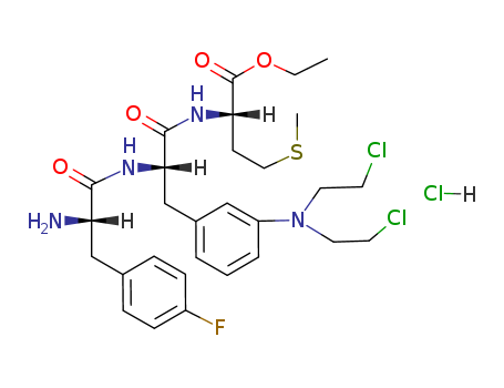 83996-50-3,ambamustine,L-Methionine,N-[3-[bis(2-chloroethyl)amino]-N-(4-fluoro-L-phenylalanyl)-L-phenylalanyl]-,ethyl ester, monohydrochloride; PTT 119