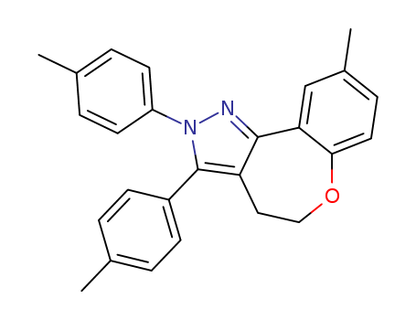 124392-77-4,9-methyl-2,3-bis(4-methylphenyl)-4,5-dihydro-2H-[1]benzoxepino[5,4-c]pyrazole,