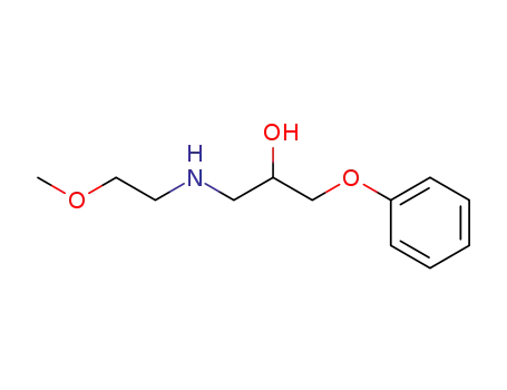 Molecular Structure of 7584-76-1 (1-[(2-methoxyethyl)amino]-3-phenoxypropan-2-ol)