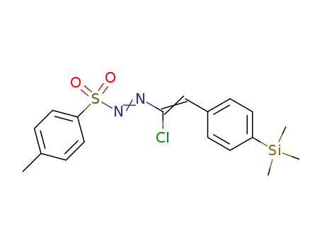 N-<1-Chlor-2-<4-(trimethylsilyl)phenyl>ethenyl>-N-tosyldiazen