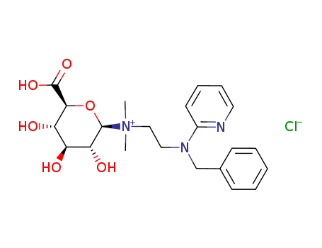[2-(Benzyl-pyridin-2-yl-amino)-ethyl]-((2R,3R,4S,5S,6S)-6-carboxy-3,4,5-trihydroxy-tetrahydro-pyran-2-yl)-dimethyl-ammonium; chloride