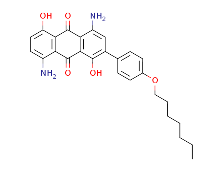 9,10-Anthracenedione,  4,8-diamino-2-[4-(heptyloxy)phenyl]-1,5-dihydroxy-