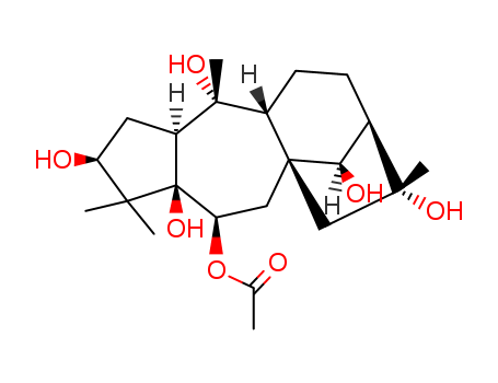 7,9a-Methano-9aH-cyclopenta[b]heptalene-2,4,8,11,11a,12(9H)-hexol,octahydro-1,1,4,8-tetramethyl-, 11-acetate,(2S,3aS,4R,4aR,7R,8R,9aS,11R,11aR,12R)- (9CI)