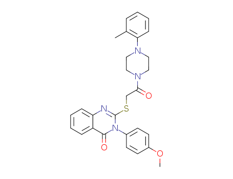 81262-77-3,3-(4-methoxyphenyl)-2-({2-[4-(2-methylphenyl)piperazin-1-yl]-2-oxoethyl}sulfanyl)quinazolin-4(3H)-one,