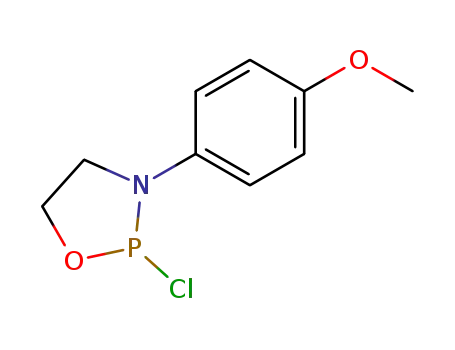 Molecular Structure of 80077-21-0 (1,3,2-Oxazaphospholidine, 2-chloro-3-(4-methoxyphenyl)-)