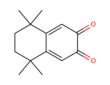 Molecular Structure of 116393-12-5 (2,3-Naphthalenedione, 5,6,7,8-tetrahydro-5,5,8,8-tetramethyl-)